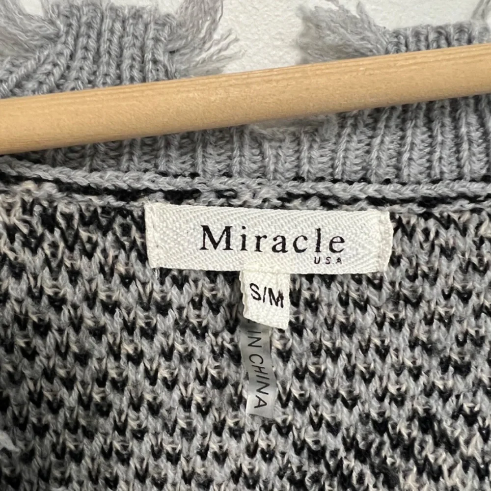 miracle leopard distressed frayed sweater - Picture 3 of 4